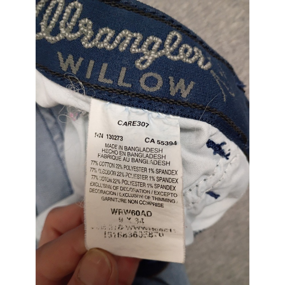 Wrangler Willow Ultimate Riding Jeans Light Wash Bootcut Denim WRW60AD 29x34 - Picture 5 of 8